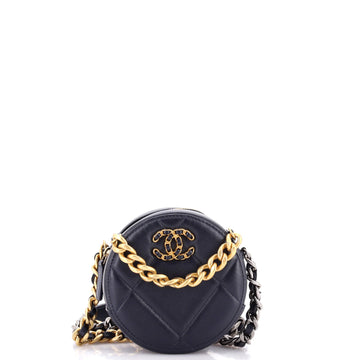 Chanel 19 Round Clutch With Chain