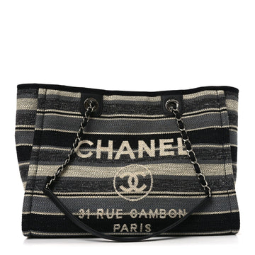 Chanel Striped Canvas Small Deauville