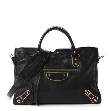 Balenciaga Chevre Gold Metallic Edge