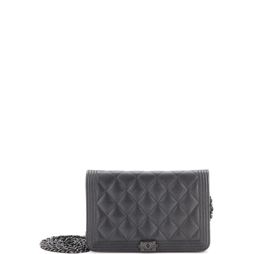 Chanel So Black Boy Wallet On Chain