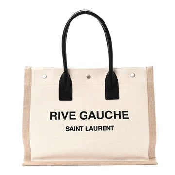 Saint Laurent Linen Calfskin Small Rive