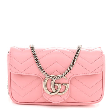Gucci Calfskin Matelasse Super Mini Gg