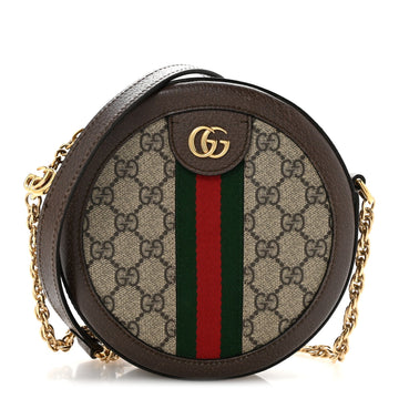 Gucci Gg Supreme Web Mini Ophidia Round