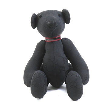 Gucci Stuffed Toy Black Gg Canvas -
