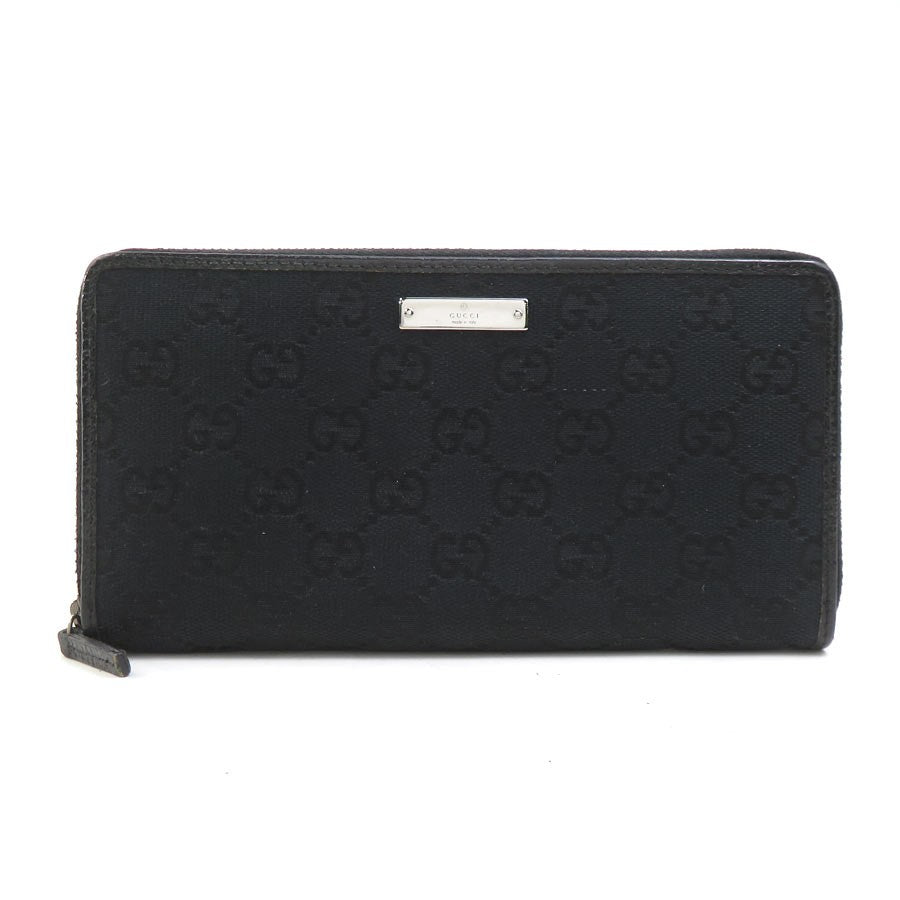 Gucci Zip Around Long Wallet Black
