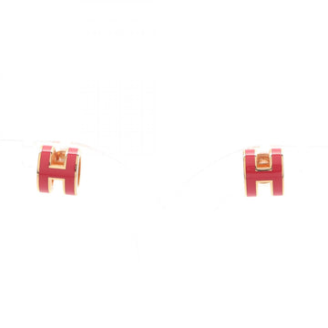 Hermes Mini Pop H Pierced Earrings Gold