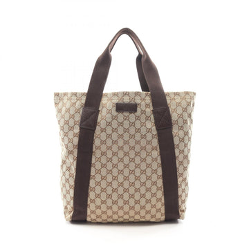 Gucci Gg Canvas Hand Tote Bag Leather
