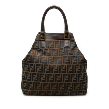 Fendi Zucca Canvas Tote Pre-Loved Brown