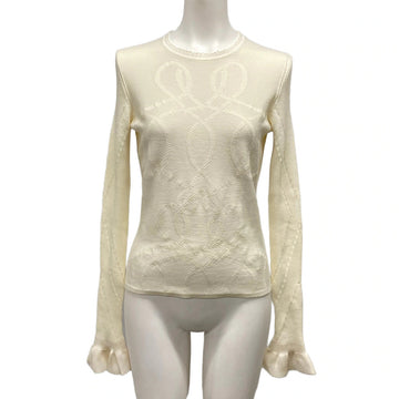 Hermes Cream Outer Fabric] Wool Nylon