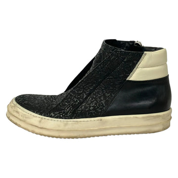 Rick Owens Black Cream Leather Men's