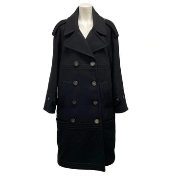 Chanel Black Outer Fabric] Wool Women's