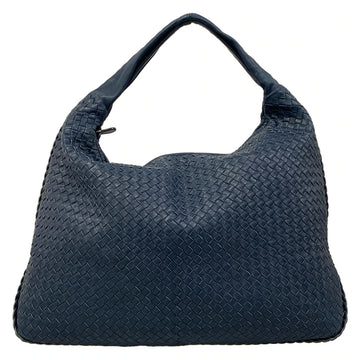 Bottega Veneta Intrecciato Navy Leather