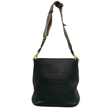 Prada Black Leather Shoulder Bag