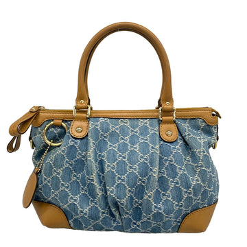 Gucci Sukey Gg Pattern Blue Beige Denim