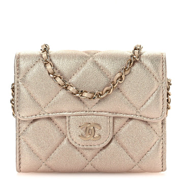 Chanel Metallic Lambskin Quilted Flap