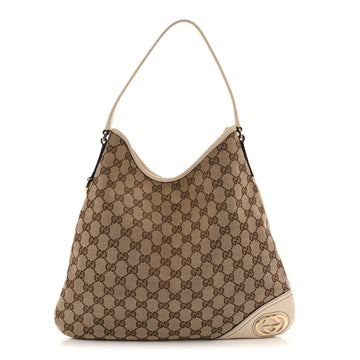 Gucci Medium New Britt Hobo Off White