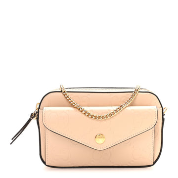 Gucci Calfskin Gg Super Mini Debossed