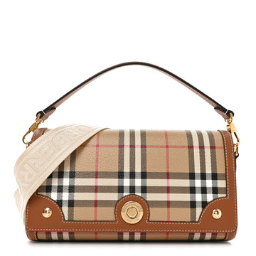 Burberry Coated Canvas Calfskin Vintage