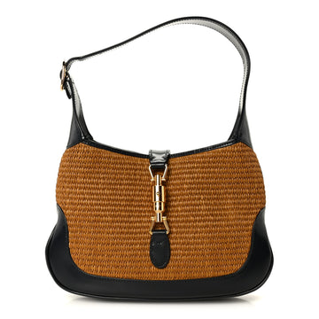 Gucci Straw Lux Boarded Dyana Calfskin