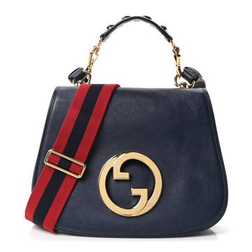 Gucci Roxy Calfskin Web Medium Blondie
