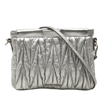 Miu Matelasse Metallic Nappa