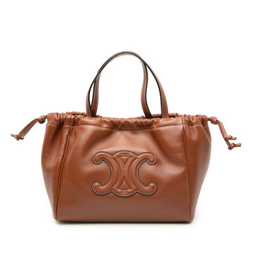 Celine Cuir Triomphe Cabas Drawstring