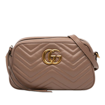 Gucci Small Gg Marmont Matelasse Leather