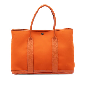 Hermes Garden Party Tote Toile And