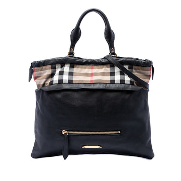 Burberry Big Crush Tote Leather And
