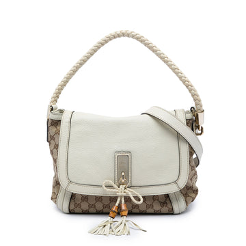 Gucci Bella Flap Shoulder Bag Gg Canvas