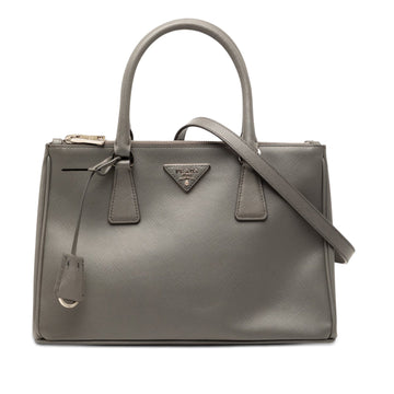 Prada Galleria Double Zip Tote Saffiano