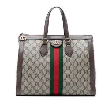 Gucci Ophidia Top Handle Tote Gg Coated