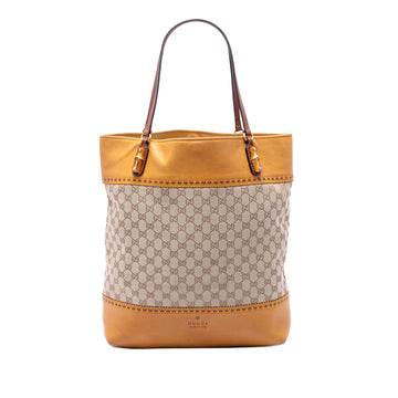 Gucci Laidback Crafty Tote Gg Canvas And
