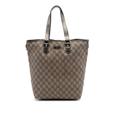 Gucci Web Loop Tote Gg Coated Canvas