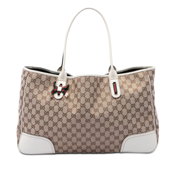 Gucci Gg Canvas Web Princy Tote Pre-
