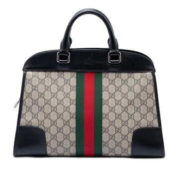 Gucci Gg Supreme Web Dome Top Handle Bag