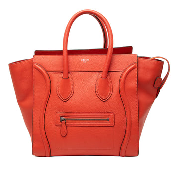 Celine Luggage Bag Grainy Leather Mini