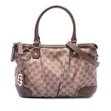 Sukey Top Handle Satchel Guccissima
