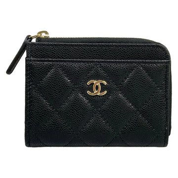 Chanel Matelasse Black Calfskin Coin