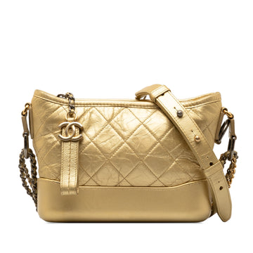 Chanel Gabrielle Hobo Quilted Metallic