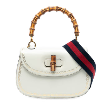 Gucci Bamboo Web Top Handle Bag Printed