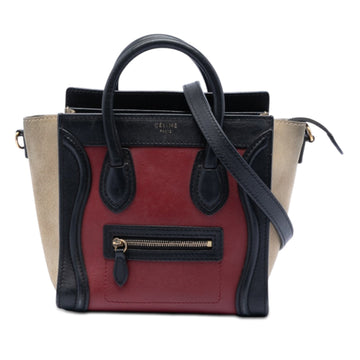 Celine Tricolor Luggage Bag Leather Mini