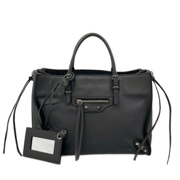 Balenciaga Papier A6 Dark Gray Leather
