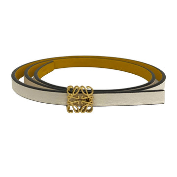 Loewe White Dark Yellow Gold Leather