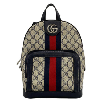 Gucci Ophidia Cream Navy Red Pvc Leather