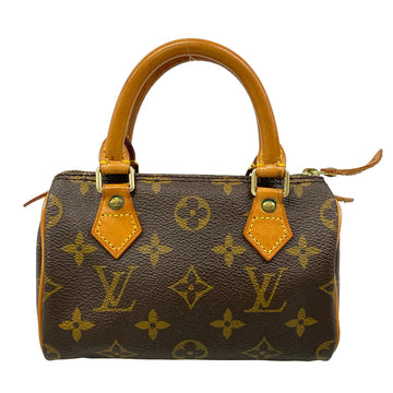 Louis Vuitton Mini Speedy Handbag Canvas