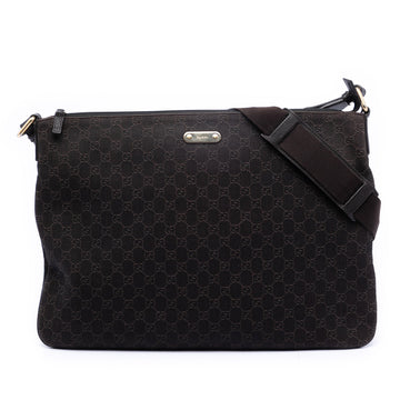 Gucci Zip Top Messenger Bag Gg Coated