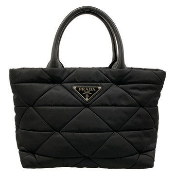 Prada Black Nylon Leather Handbag