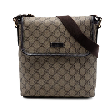 Gucci Flap Messenger Gg Coated Canvas