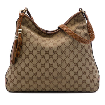 Gucci Marrakech Hobo Gg Canvas Medium